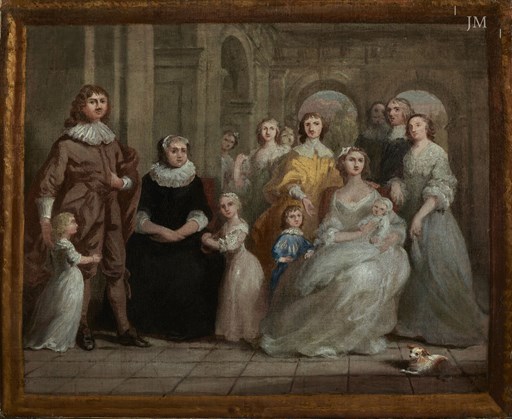 A Family Group in Van Dyck costume