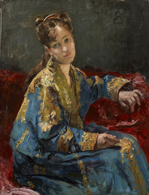 Two Belle Ēpoque beauties by Alfred Stevens (1823 -1906)