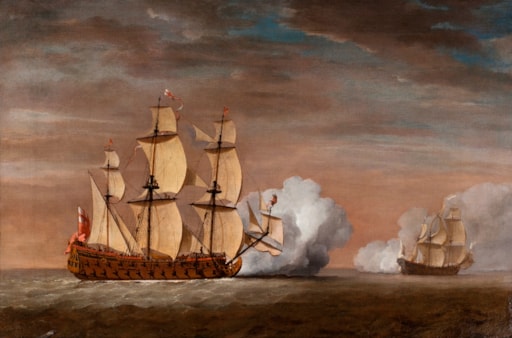 In the wake of the Van de Veldes: marine painting in 18th century England
