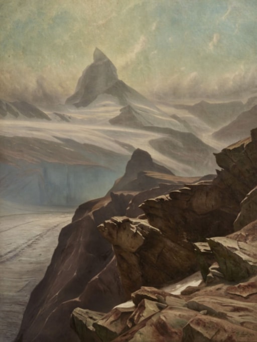Two monumental paintings by GABRIEL LOPPÉ at auction.