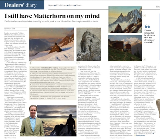 William Mitchell in 'Antiques Trade Gazette'